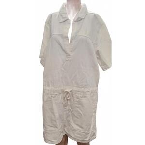 Universal Thread White Cotton Women's Fashion Sexy Denim Jean Dress Size L